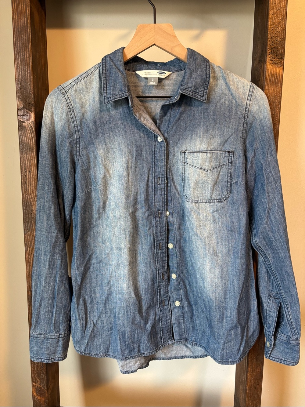 Denim Button-Up Shirt - Small Women’s - Old Navy